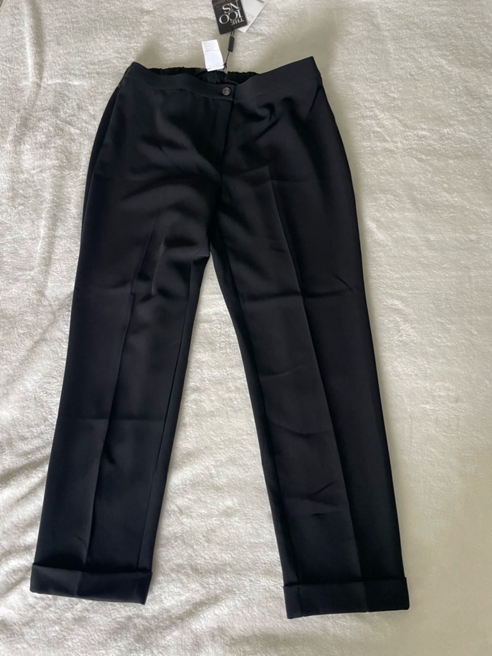 Marina Rinaldi Black Tailored Straight-Leg Pants